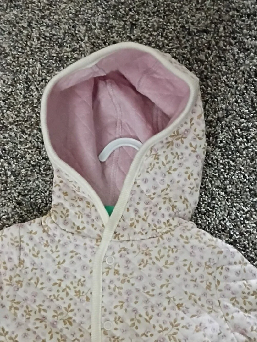 Kids Hooded Pajama Set in Light Pink Floral